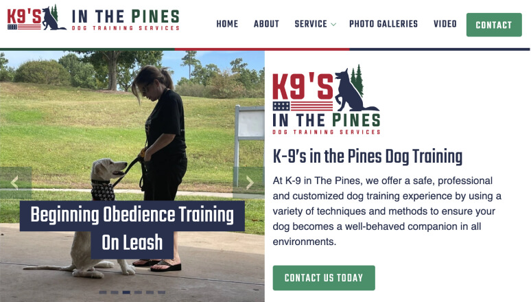 K-9’s in the Pines Dog Training